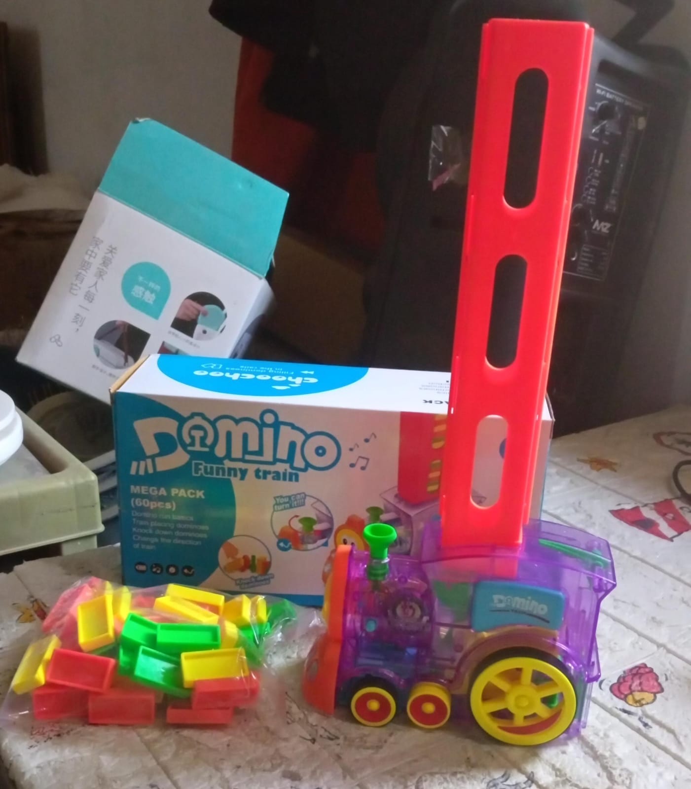 4887 Play Game Transparent Funny Train Engine with Blocks Set 60 Blocks Toy with Music and Lights Automatic Blocks Toy Train Set for Kids ( Batteries not included) 4887 Play Game Transparent Funny Train Engine with Blocks Set 60 Blocks Toy with Music and Lights Automatic Blocks Toy Train Set for Kids ( Batteries not included)
